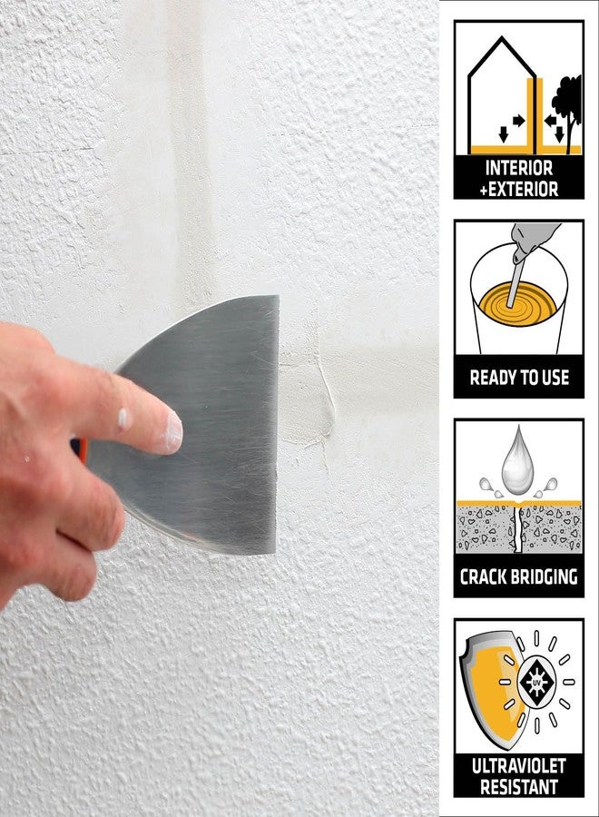 SIKA - Acrylic Paste - Sika Cracksil Acrylic Paste - Use putty for filling and sealing the cracks on roof and wall - Reay to use - Interior and exterior - White - 1kg - Image 2